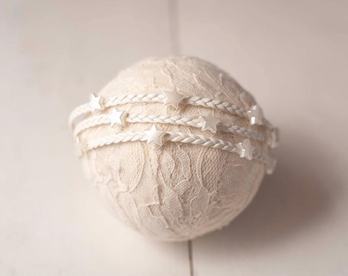 White Star Headband Newborn Photography Photo Prop