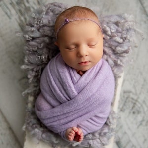 Lilac Soft Purple Stretch Sweater Wrap Photography Photo Prop, Lilac Soft Purple Sweater Wrap, Newborn Wrap, Newborn Wrap, Newborn Prop