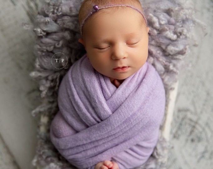 Lilac Soft Purple Stretch Sweater Wrap Photography Photo Prop, Lilac Soft Purple Sweater Wrap, Newborn Wrap, Newborn Wrap, Newborn Prop