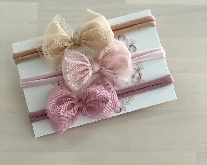 Big Bow Newborn Baby Tieback Photo Prop For Newborn Photography