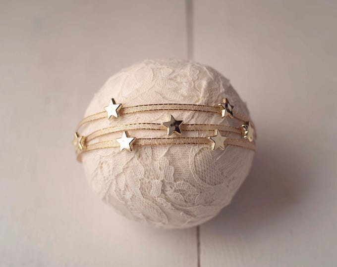 Gold Star Headband Newborn Photography Photo Prop