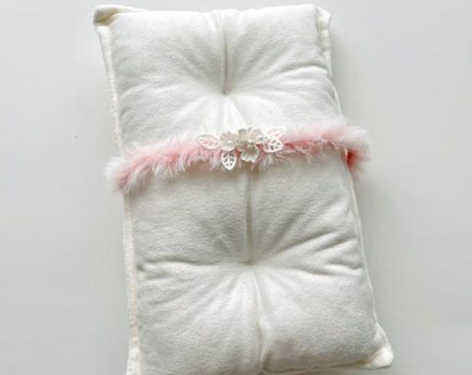 Pink Fuzzy Tieback Headband For Baby and Newborn Photography Photo Prop, Canada Photo Prop Vendor