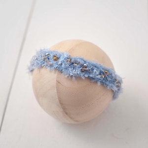 Blue Fairy Tulle Headband For Newborn Photography Photo Prop