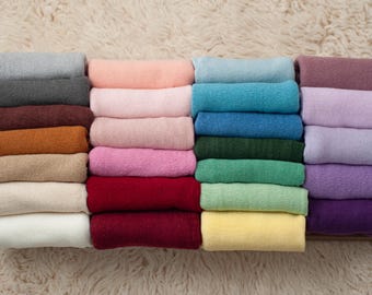 BEST SELLER Soft Stretch Staple Knit Wrap for Newborn Studio Photographers Photo Prop, Available in Many Colors, Canadian Made