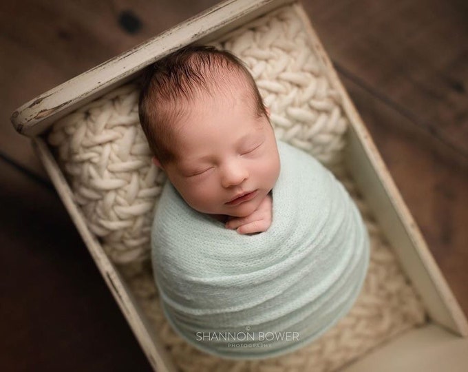 Mint Soft Green Stretch Sweater Wrap Photography Photo Prop, Mint Soft Green Sweater Wrap, Newborn Wrap, Newborn Wrap, Newborn Prop