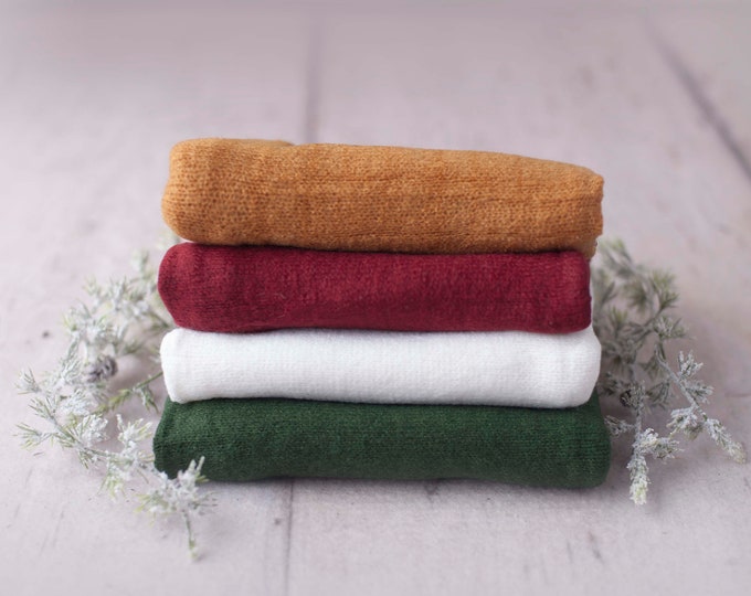 Christmas Stretch Sweater Wrap Photography Photo Prop, Red Green White Stretch Sweater Wrap, Newborn Wrap, Newborn Wrap, Newborn Photo Prop