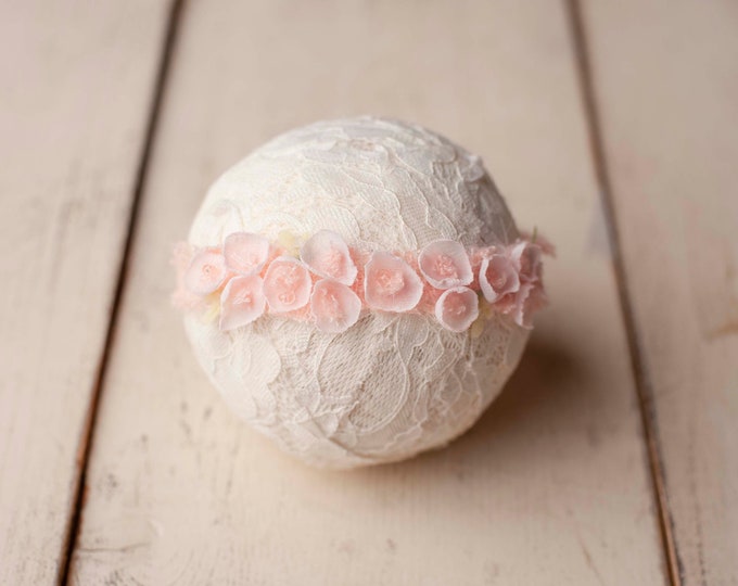 Light Pink Petal Tieback Headband for Newborn Photography Prop for Newborn Photos