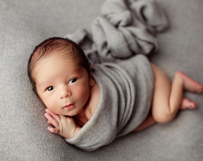 Gray Stretch Sweater Wrap Photography Photo Prop, Grey Stretch Sweater Wrap, Newborn Wrap, Newborn Wrap, Newborn Photo Prop