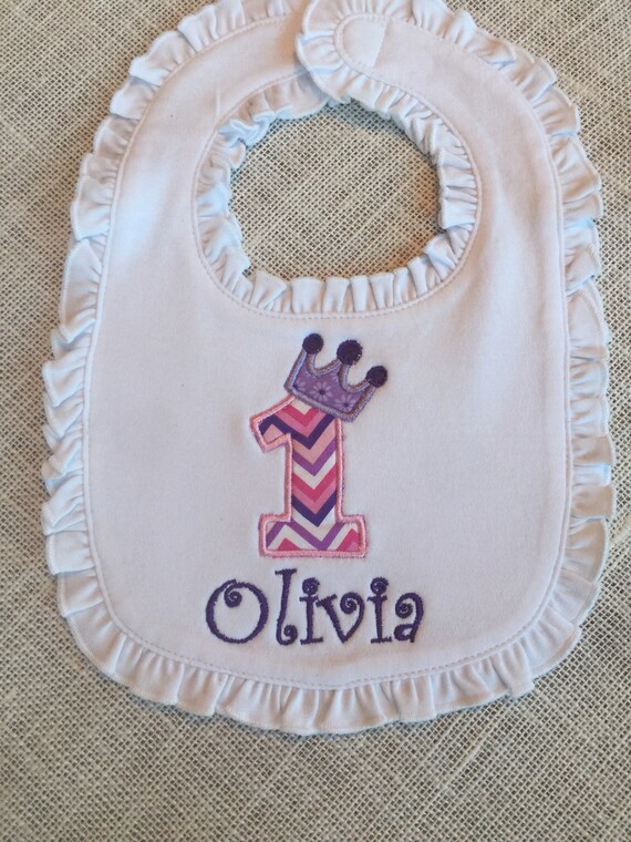 first birthday bib