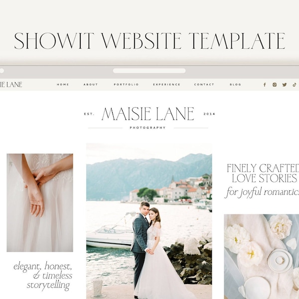 Simple Showit Website Template Etsy