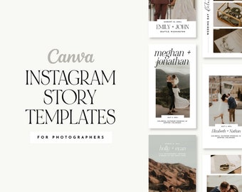 Modèles d'histoires Instagram Canva | Photographe de mariage
