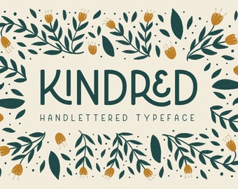 Kindred Handlettered Typeface