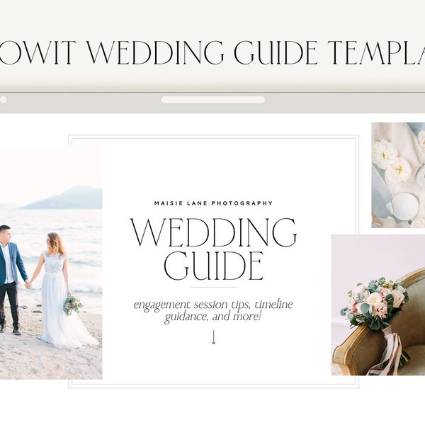 Wedding Guide Website Template | Photographer Showit Site