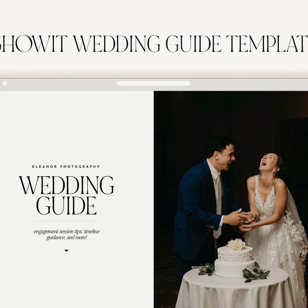 Wedding Guide Template | Wedding Photographer Showit Website