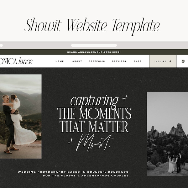 Showit Website Template | Wedding Photographer