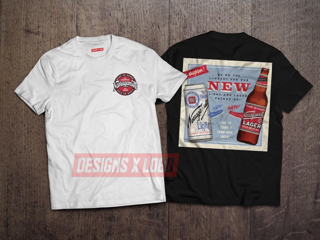 Narragansett Beer Shirt / Vintage Beer Tee / Graphic Tshirt / Gift for