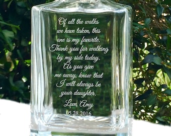 Father of the Bride Gift, Father Daughter Gift, Father in Law Gift, Father of the Groom, Personalized Engraved Decanter, Father's Day Gift