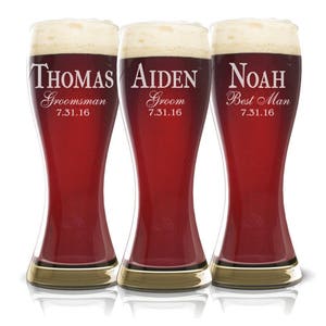 Personalized Beer Mug, Wedding Gift Groomsmen, Wedding Favors Beer Mugs, Groomsmen Gift, Best Man, Groomsmen Beer Mug, Engraved Beer Mug