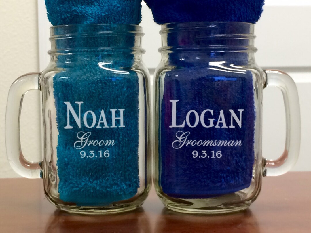 Custom Wedding Gift Wedding Beer Mugs Boyfriend Gift Dad Etsy