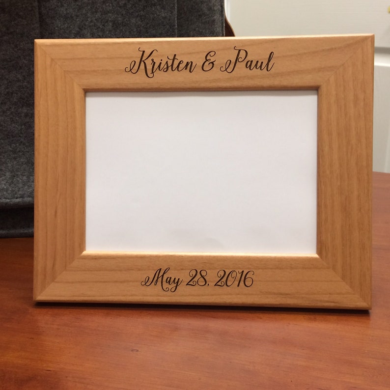 Picture Frame Personalized Picture Frame Wedding Gift Etsy