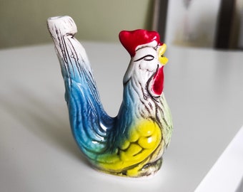 Whistle rooster Ceramic bird Souvenir Ukraine gift Home Decor Ukrainian seller