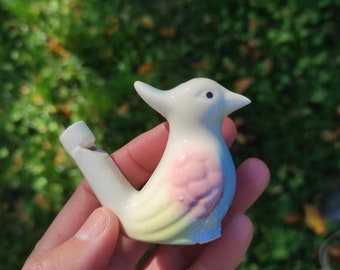 Whistle bird ceramics ukrainian musical instrument Souvenir Ready to ship Ukraine gift Home Decor Ukrainian seller Miniature figurine