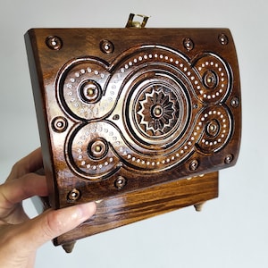 Wooden box souvenir Ukrainian product Ready to ship! Jewelry keepsake Wood casket gift Ukraine Home Decor