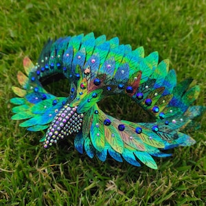 Owl mask Bird fantasy feathers Carnival Beak costume Festival For men women