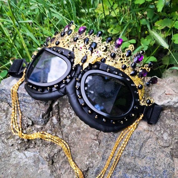 Gafas Mascara antipolvo Festival de musica DJ EDM EDC Rave Disfraz Traje futurista Mascarada Etsy Mexico