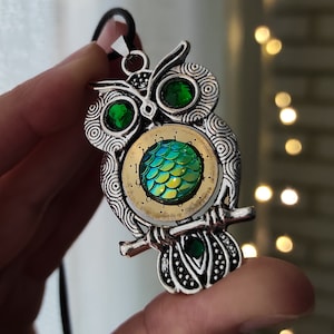 Owl jewelry Unique Gift necklace Original pendant Unusual Bird For friends women men