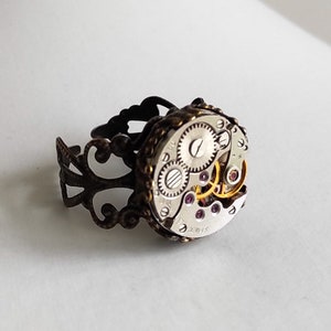 Steampunk ring Steam punk jewelry Unique women gifts