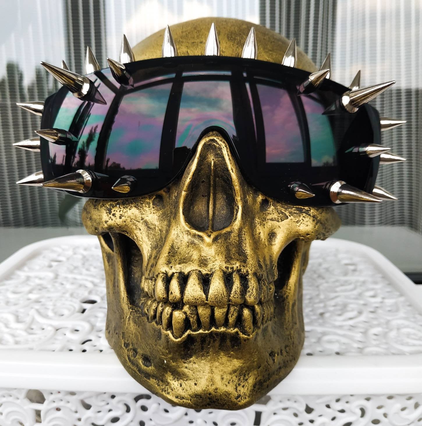 Vintage Spiked Steampunk Gafas De Cosplay Doble. | Cuotas Sin Interés - Foto 8