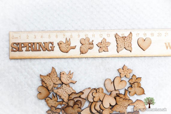 Wooden 3mm MDF Laser Cut Craft Shape Butterfly Embellishments Scrapbook Tags