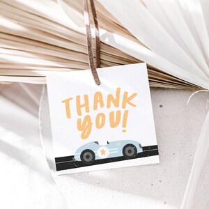 Let's Ride Thank You Tags | Race Party | Car Birthday| | Racing party | Go Cart Party | Instant Download