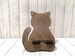 Wooden phone stand Cat, Phone holder for smartphone, Phone docking station, iPhone stand, Charging Station 