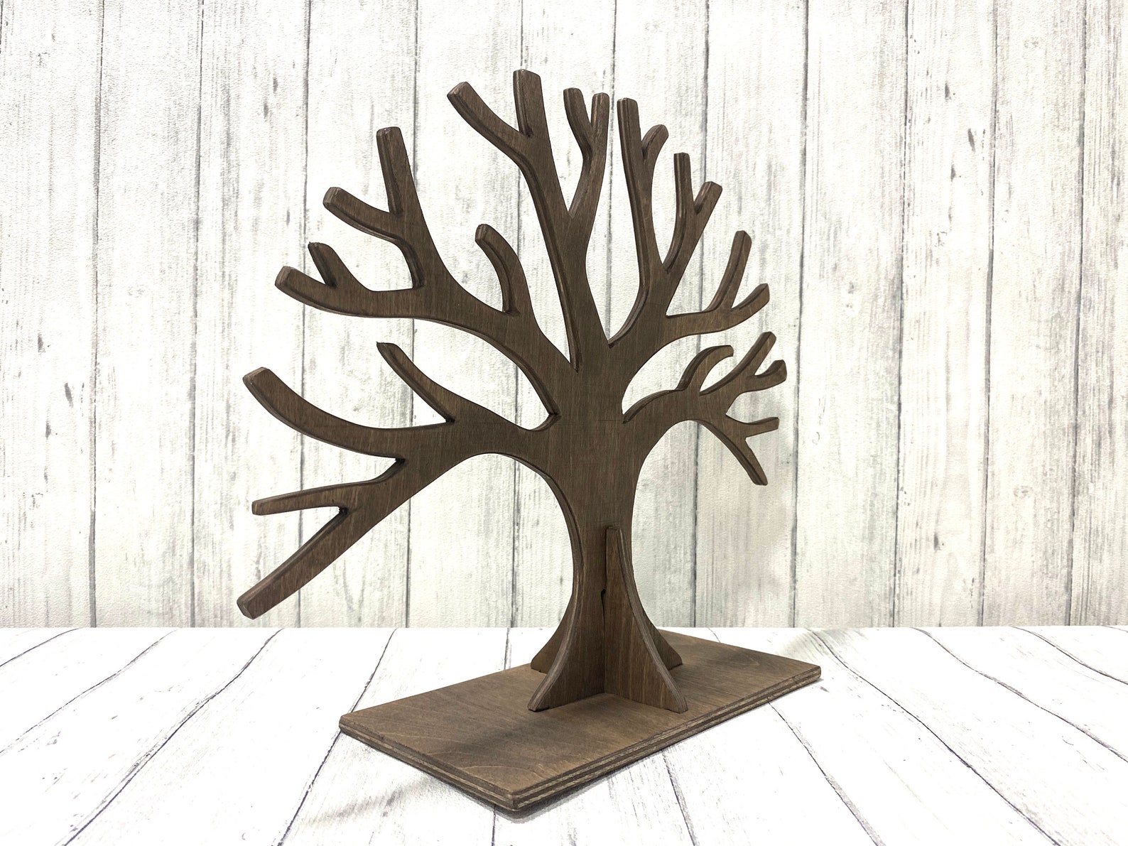 Jewelry Stand Wooden Jewelry Tree Stand Jewelry Organizer Etsy Canada