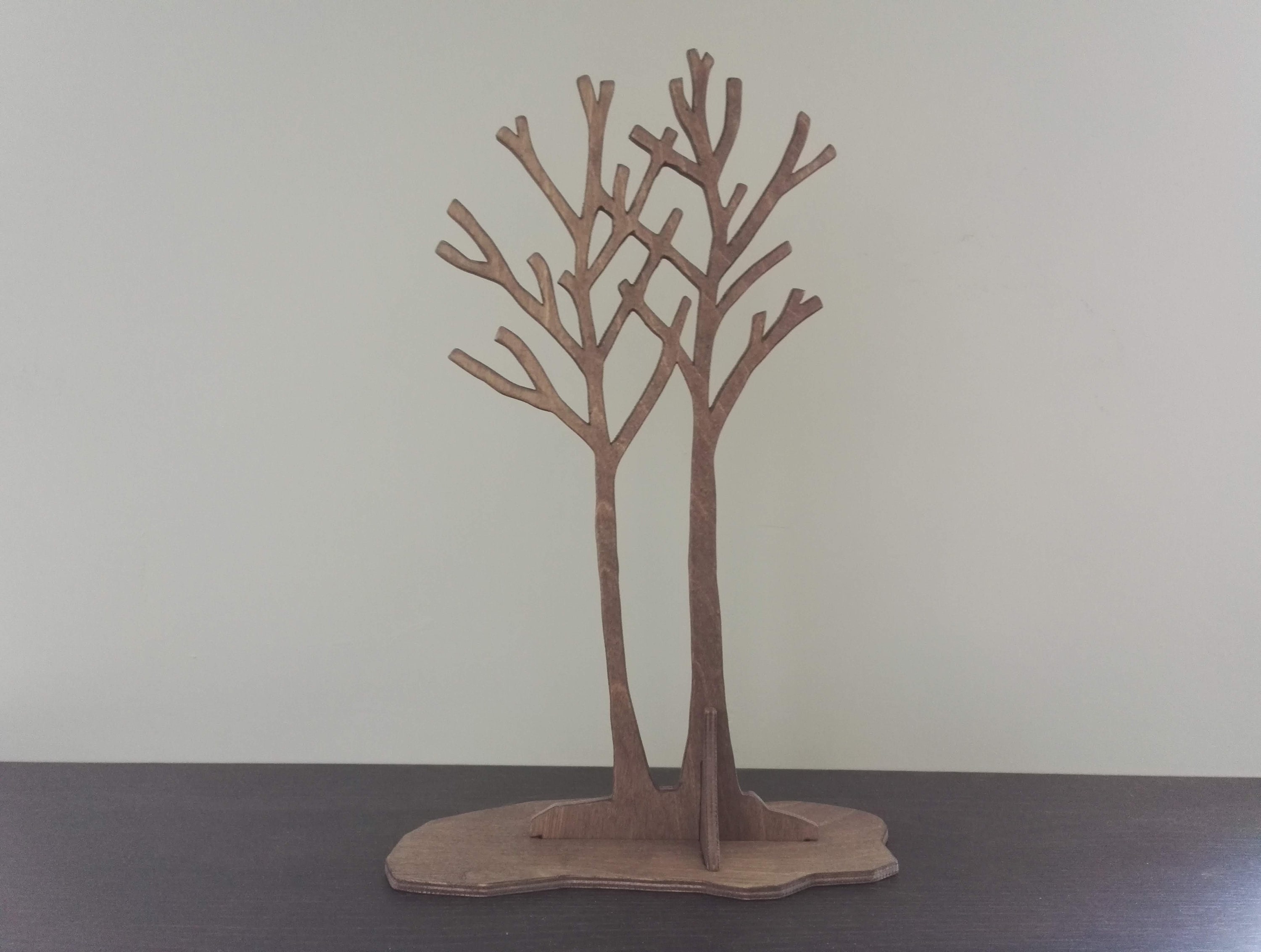 Jewelry stand Wooden jewelry tree stand Jewelry organizer