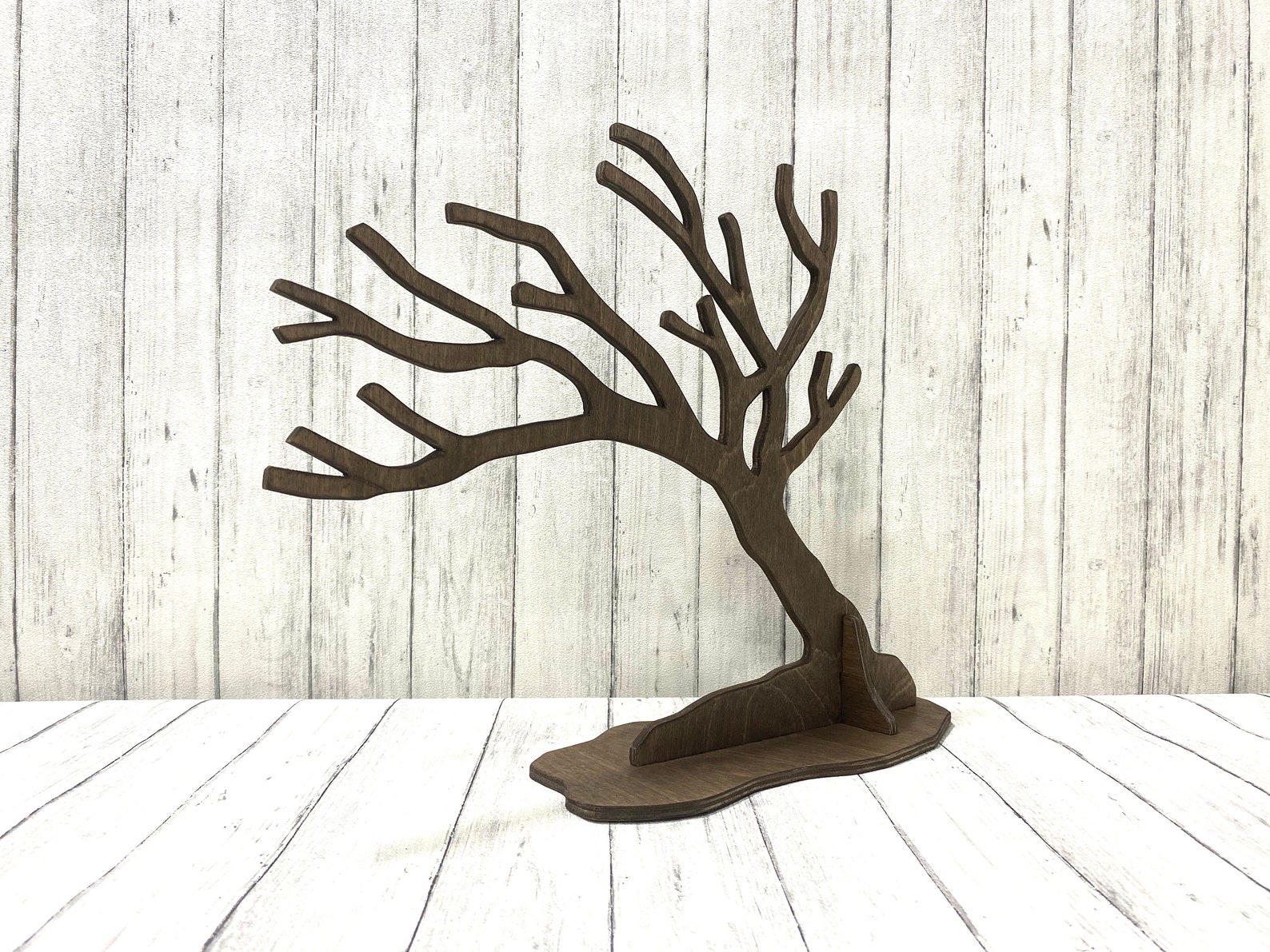 Jewelry Stand Wooden Jewelry Tree Stand Jewelry Organizer Etsy