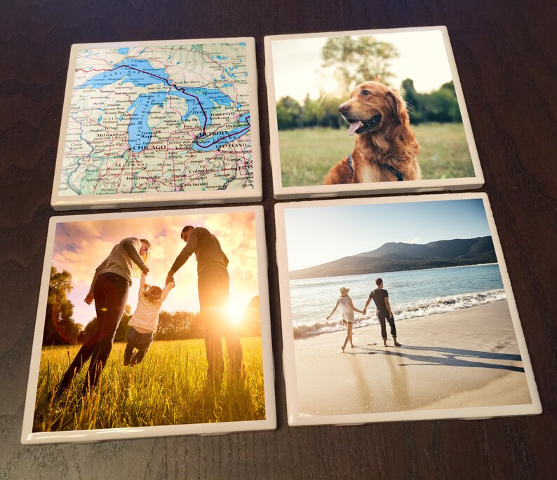 Customized Ceramic Tile Coaster Personalized Tile Coaster Etsy