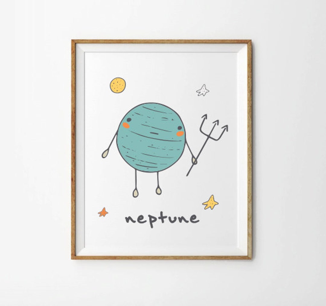 Neptune Print, 5 X 7 In, 8 X 10 In, Print, Space Prints, Solar