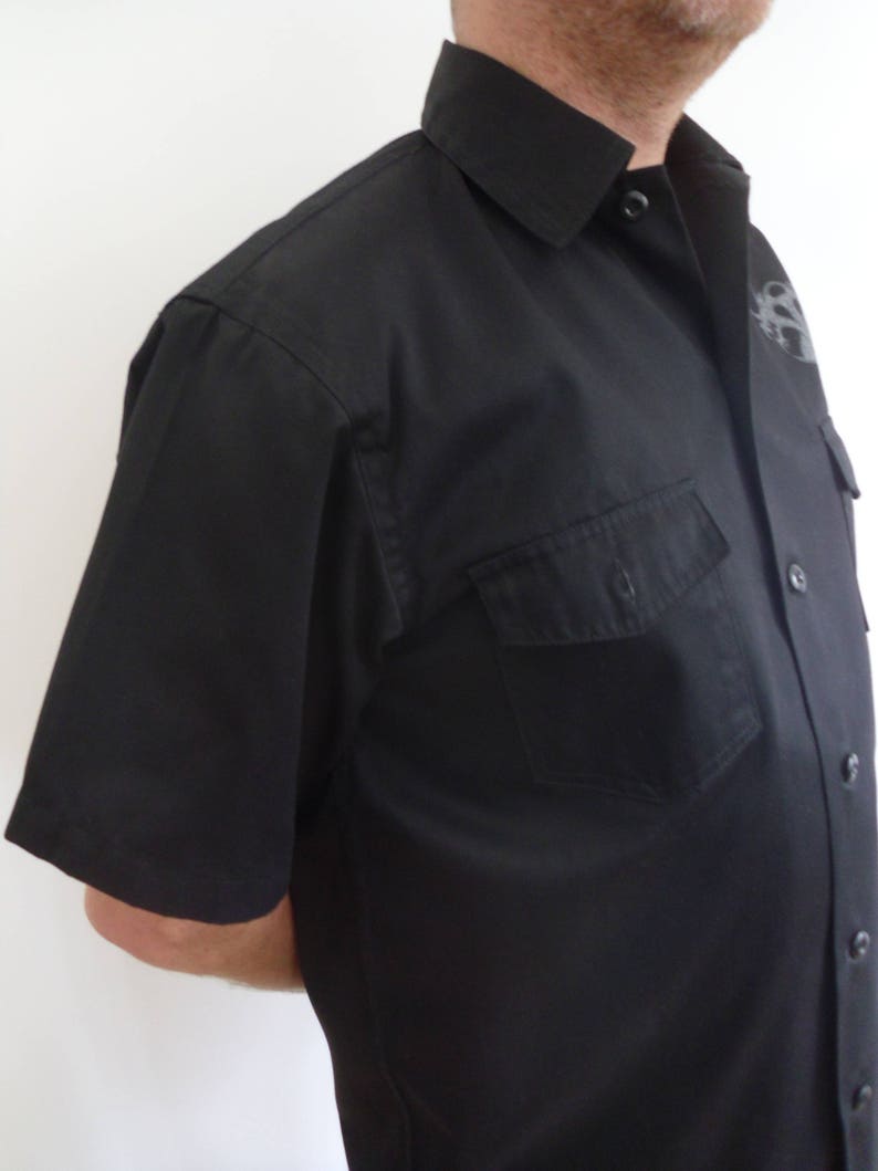 Black man shirt with dragonJapanese shirtgift for him