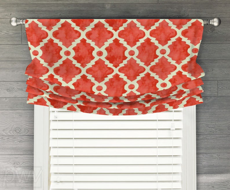 Custom Relaxed Roman Shade Balloon Valance for Single Window Etsy