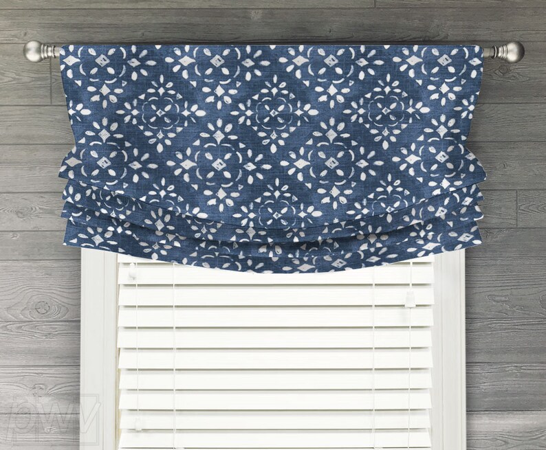 Custom Relaxed Roman Shade Balloon Valance for Single Window Etsy