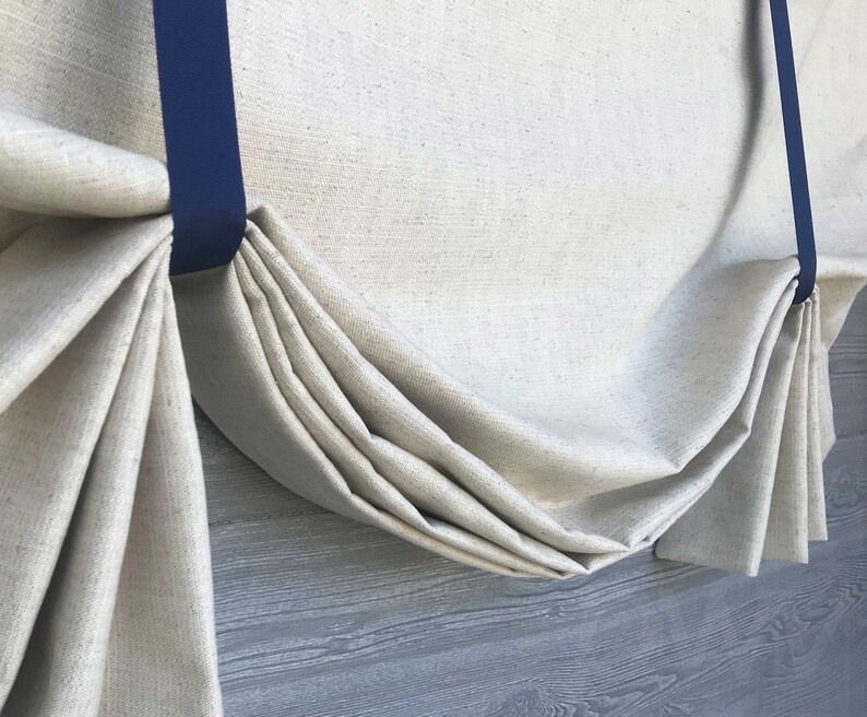 Custom Tieup Balloon Shade Valance With Swags Single to Etsy