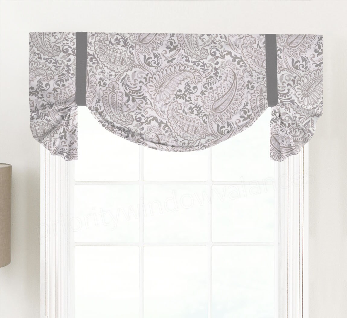 Custom TieUp Tailed Balloon Shade London Valance for Single Etsy
