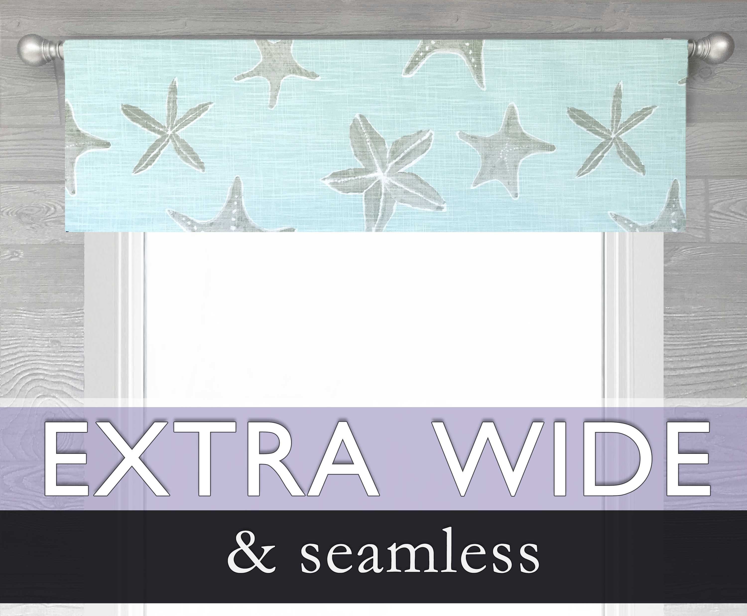 Lined Flat Valance Modern Beach House Coastal Straight - Etsy