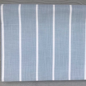 Lined Flat Valance Modern Farmhouse Stripe Straight Valance Dark Blue, Navy, Gray, Green Windridge up to 52W image 2