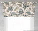 Faux (Fake) Roman Shade Valance; Jacobean Floral; Red, Orange, Blue, Green or Teal; P Kaufmann Finders Keepers Pattern I; up to 52' Wide 