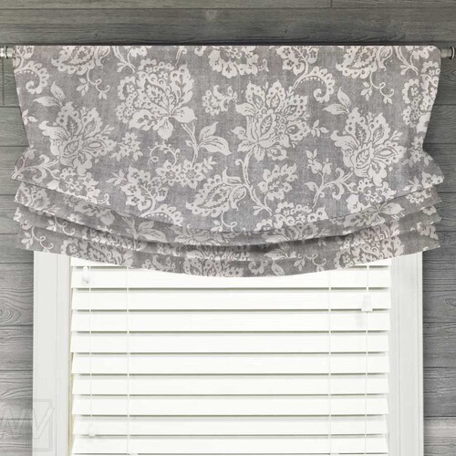 Custom Relaxed Roman Shade Balloon Valance for Single Window Etsy