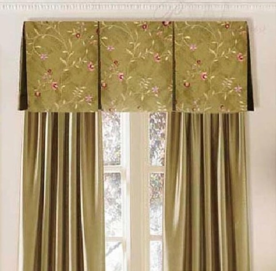 Custom Board Mounted Valance Straight Inverted Box Pleat Etsy